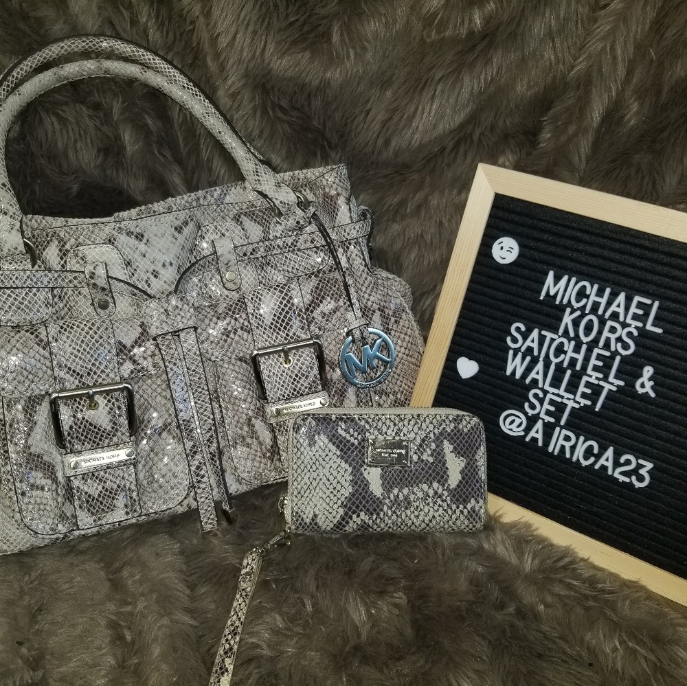 Michael Kors Wallet and Satchel Set